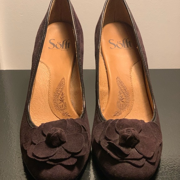 Sofft Brand purple suede pumps size 8 - Picture 6 of 8